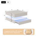 Table Basse Design Carrée LED RGB – Tiroirs Réversibles, Haute Luminosité & Finition UV | Nexus