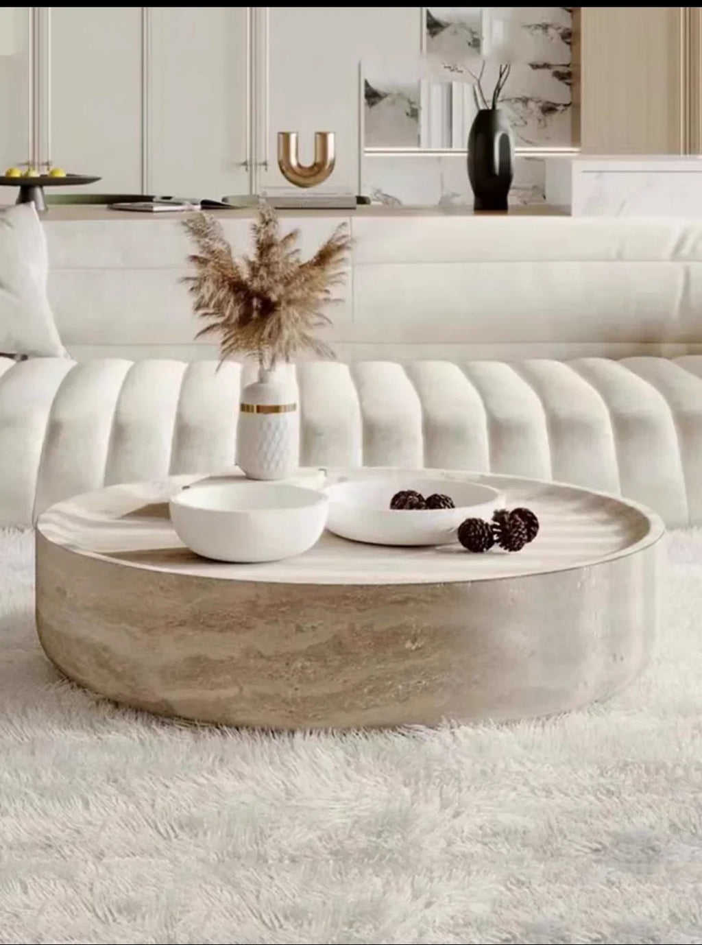 Table Basse Design Ronde – Style Japonais Minimaliste, Bois Naturel & Format Compact | Keiro