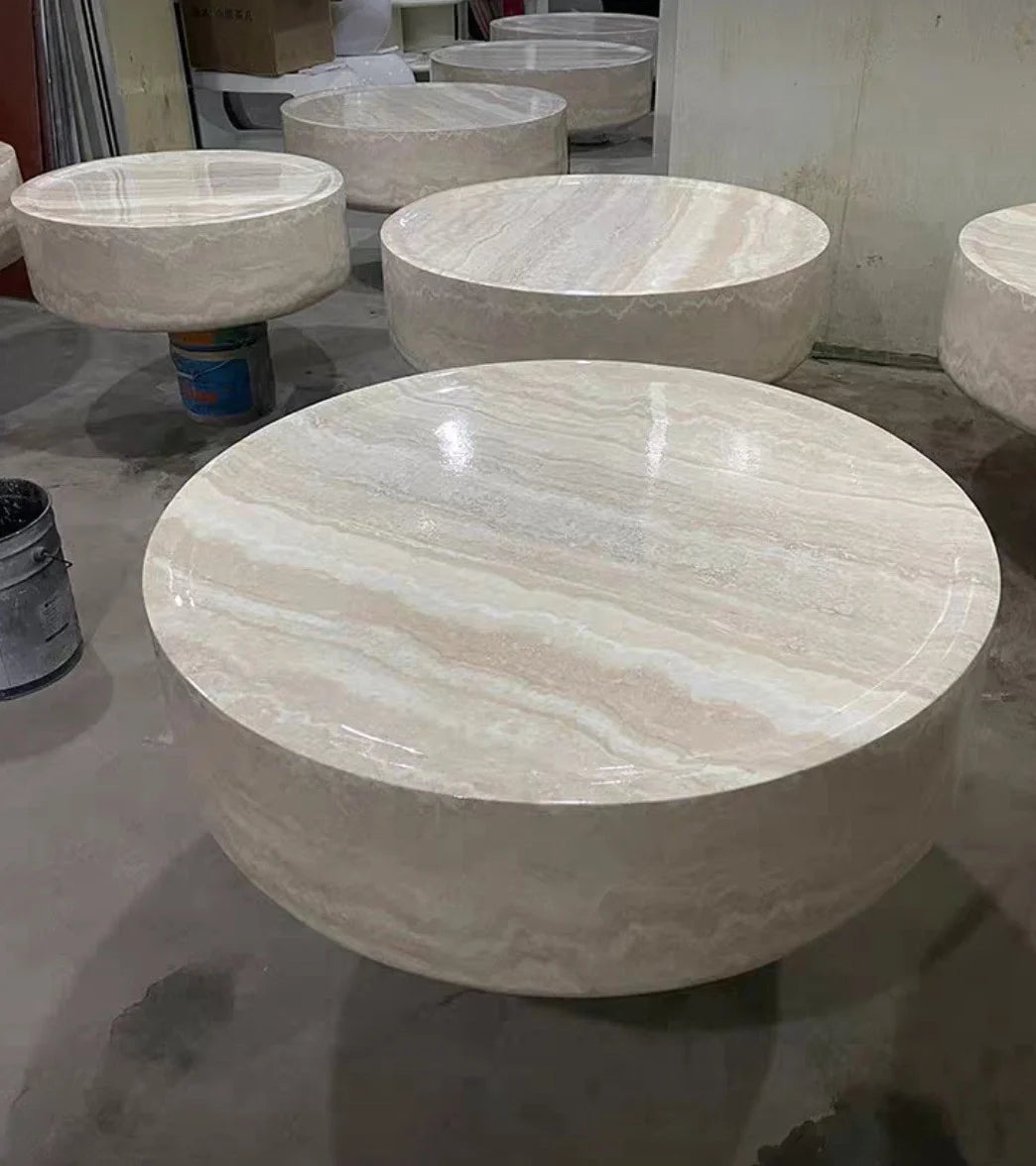 Table Basse Design Ronde – Style Japonais Minimaliste, Bois Naturel & Format Compact | Keiro