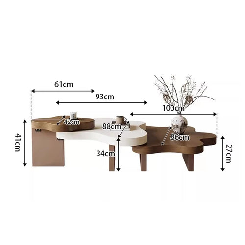 Table Basse Design Artistique – Style Vintage Classique, Ornements & Bois Noble | Baroque