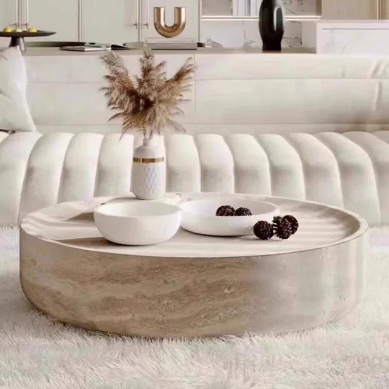 Table Basse Design Ronde – Style Japonais Minimaliste, Bois Naturel & Format Compact | Keiro