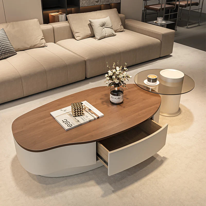 Table Basse Design Style Italien – Bois Noble, Minimaliste & 5 Formats | Milano