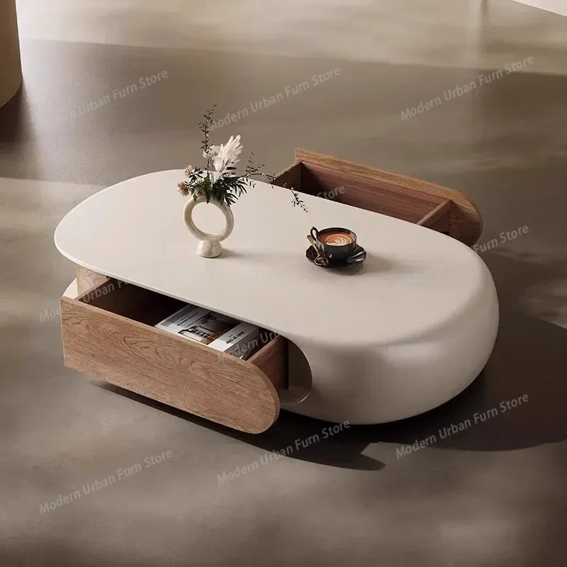 Table Basse Design Nordique XXL – Grand Format 135×75 cm, Bois Noble & Deux Hauteurs | Boréal