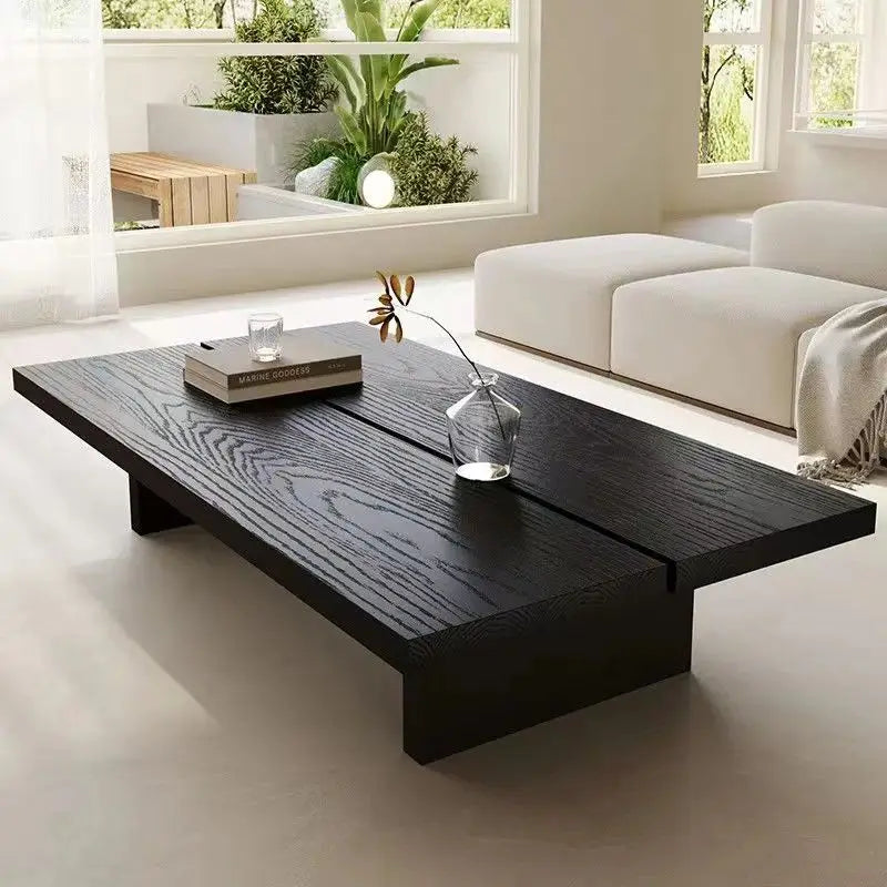 Table Basse Design Wabi-Sabi – Rectangle Épuré, Tons Neutres & 9 Formats | Wabi