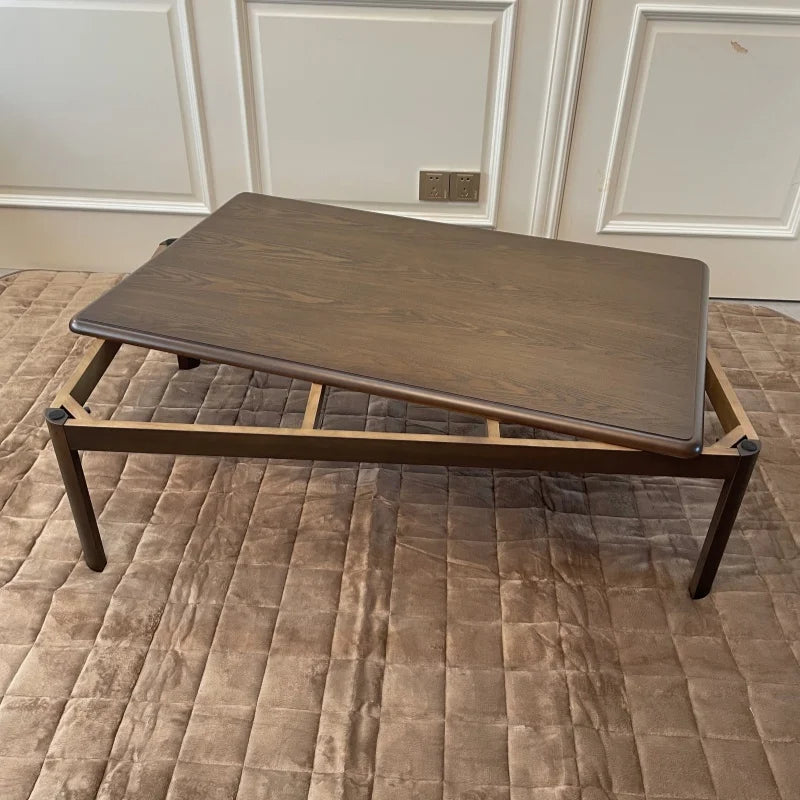 Table Basse Design Japonaise – Style Sol, Bois Naturel & Épure Minimaliste | Kyoto