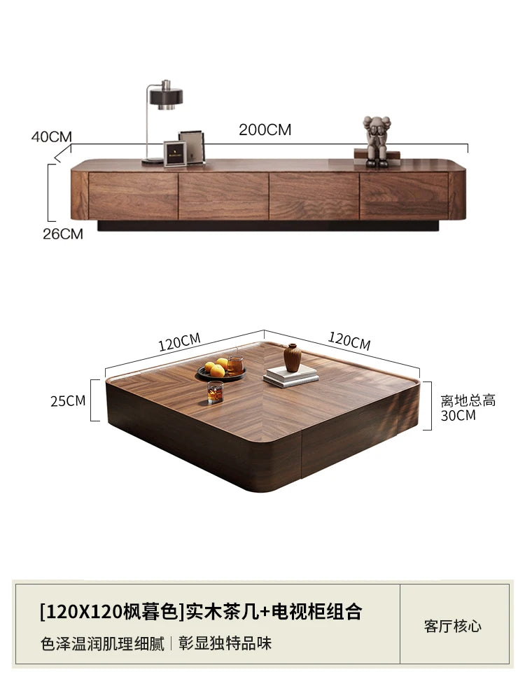 Table Basse Design Bois Minimaliste – Tiroirs, 10 Formats & Style Contemporain | Atelier