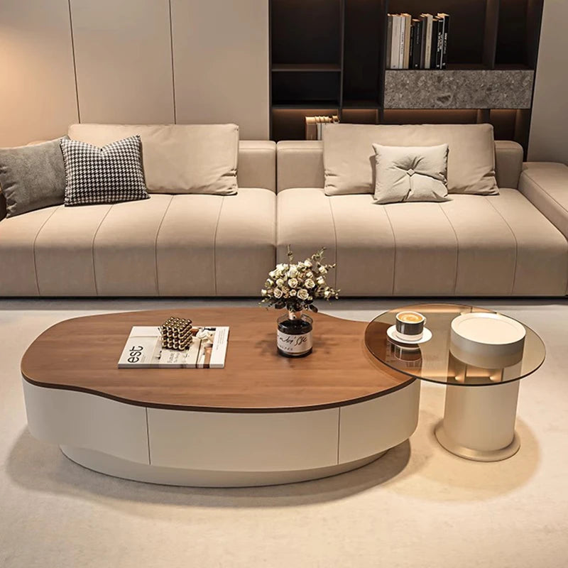 Table Basse Design Style Italien – Bois Noble, Minimaliste & 5 Formats | Milano
