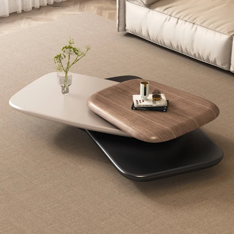 Table Basse Design Extensible Nordique – Forme Irrégulière, Réglable & Luxe | Nordic