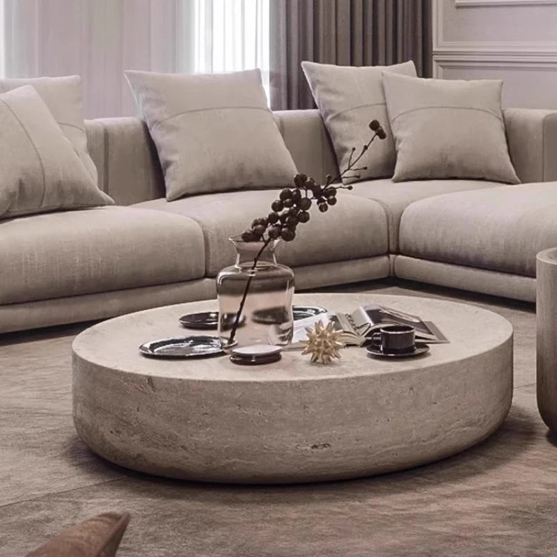 Table Basse Design Ronde – Style Japonais Minimaliste, Bois Naturel & Format Compact | Keiro