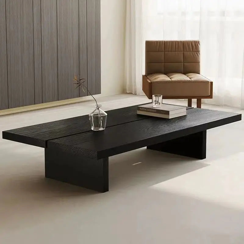 Table Basse Design Wabi-Sabi – Rectangle Épuré, Tons Neutres & 9 Formats | Wabi