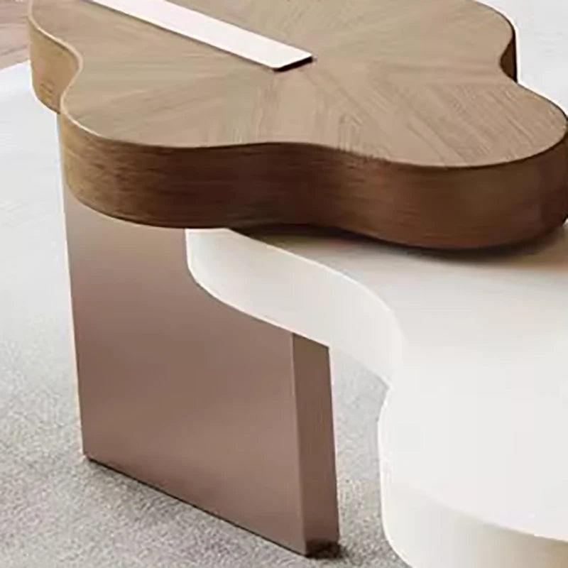 Table Basse Design Artistique – Style Vintage Classique, Ornements & Bois Noble | Baroque