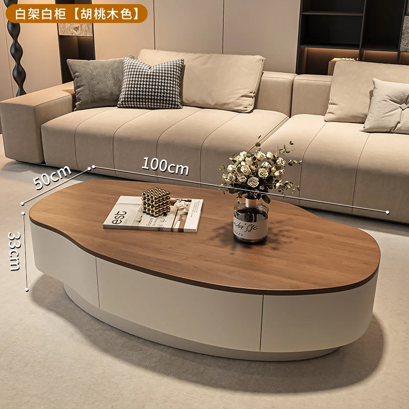 Table Basse Design Style Italien – Bois Noble, Minimaliste & 5 Formats | Milano
