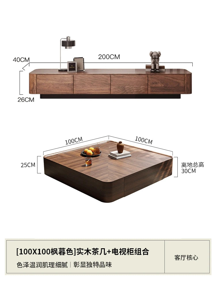Table Basse Design Bois Minimaliste – Tiroirs, 10 Formats & Style Contemporain | Atelier