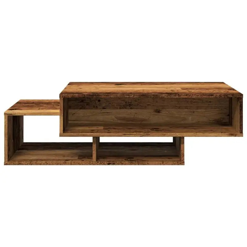 Table Basse Design Vintage – 3 Compartiments Asymétriques, 105×55 cm | Loft