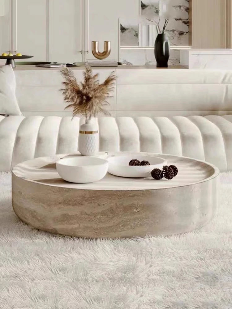 Table Basse Design Ronde – Style Japonais Minimaliste, Bois Naturel & Format Compact | Keiro