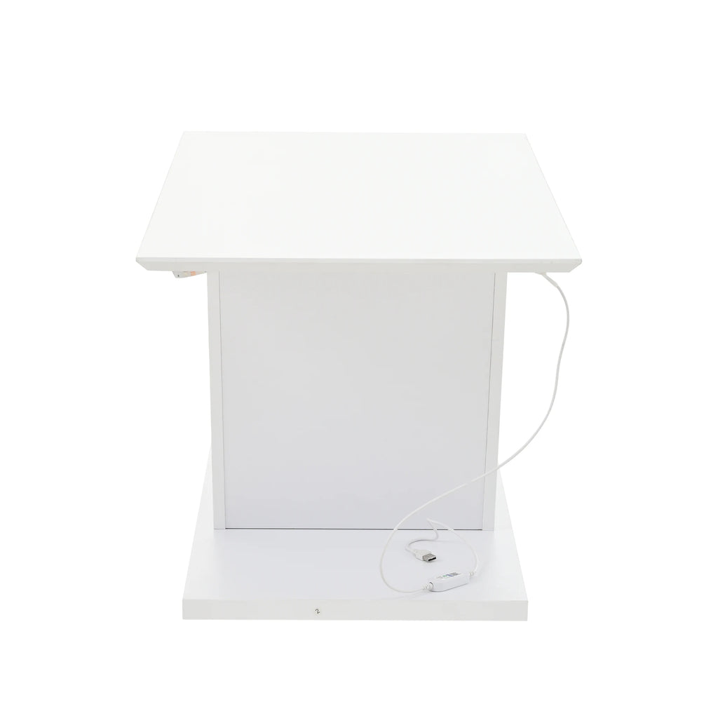 Table Basse Design LED – Forme en V Ultra-Brillante, Éclairage Modulable | Vertex