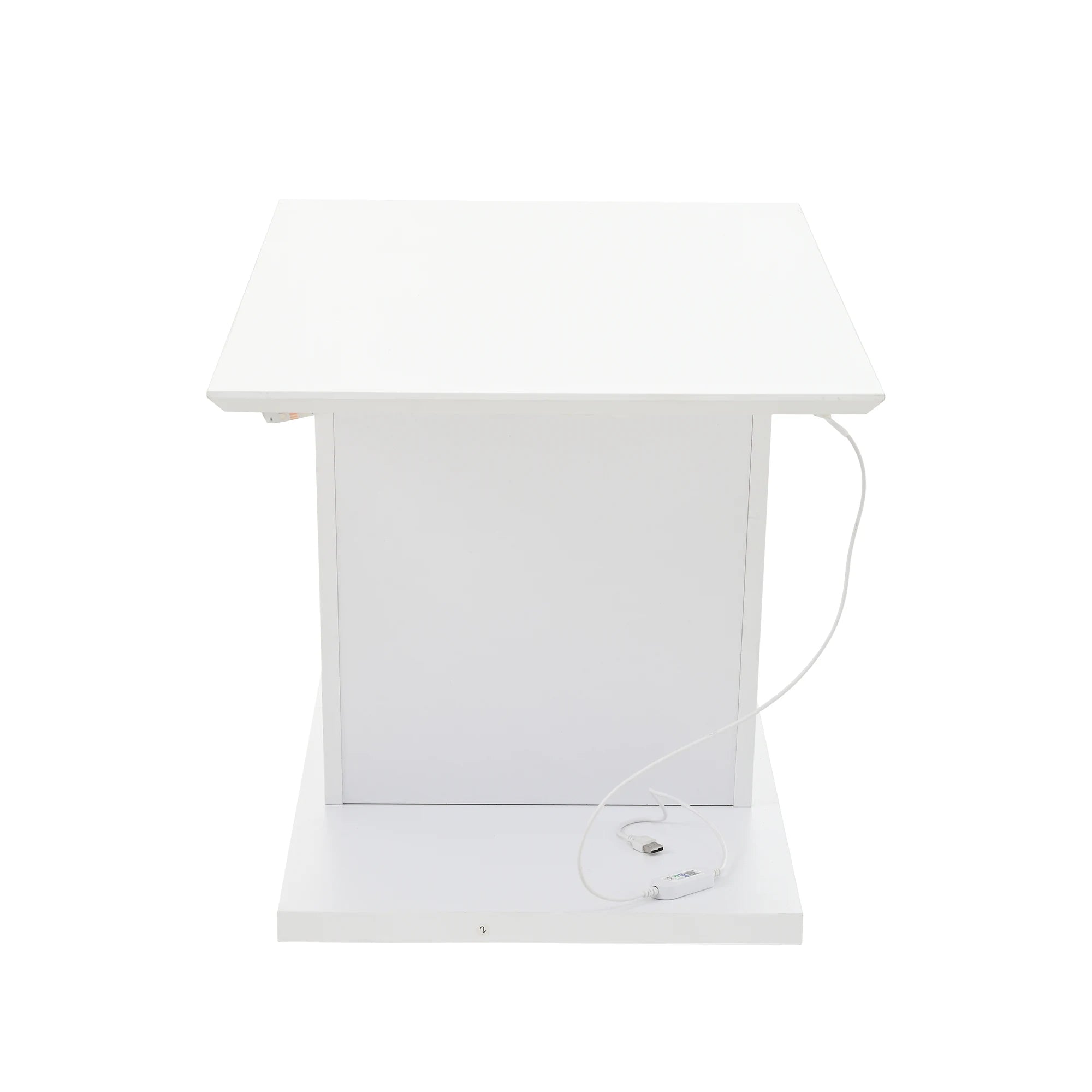 Table Basse Design LED – Forme en V Ultra-Brillante, Éclairage Modulable | Vertex
