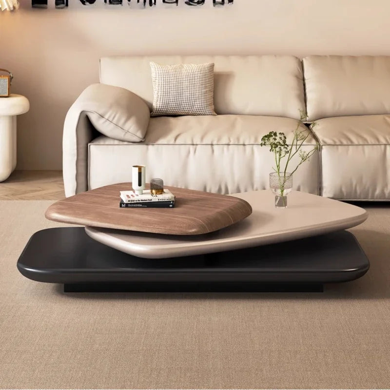 Table Basse Design Extensible Nordique – Forme Irrégulière, Réglable & Luxe | Nordic