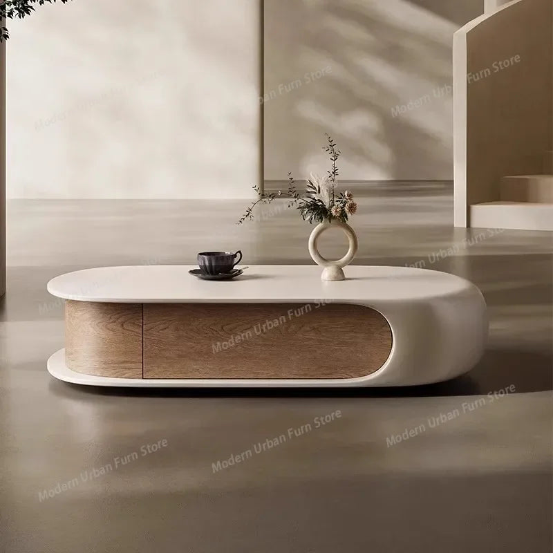Table Basse Design Nordique XXL – Grand Format 135×75 cm, Bois Noble & Deux Hauteurs | Boréal