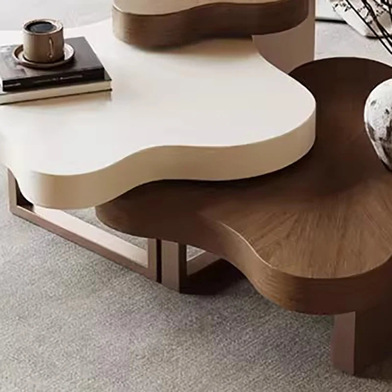 Table Basse Design Artistique – Style Vintage Classique, Ornements & Bois Noble | Baroque