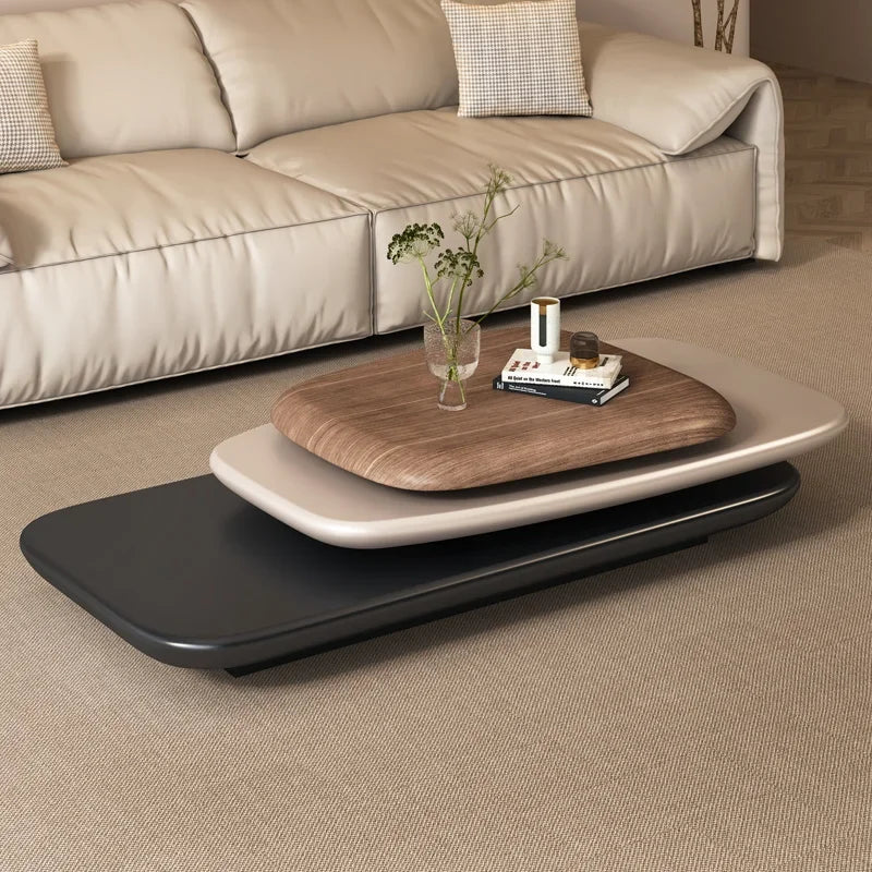Table Basse Design Extensible Nordique – Forme Irrégulière, Réglable & Luxe | Nordic