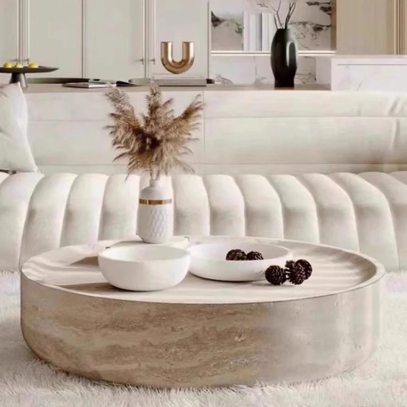Table Basse Design Ronde – Style Japonais Minimaliste, Bois Naturel & Format Compact | Keiro
