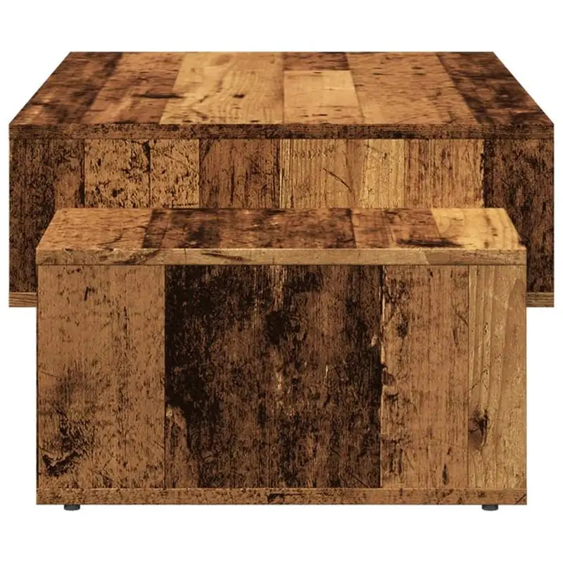 Table Basse Design Vintage – 3 Compartiments Asymétriques, 105×55 cm | Loft