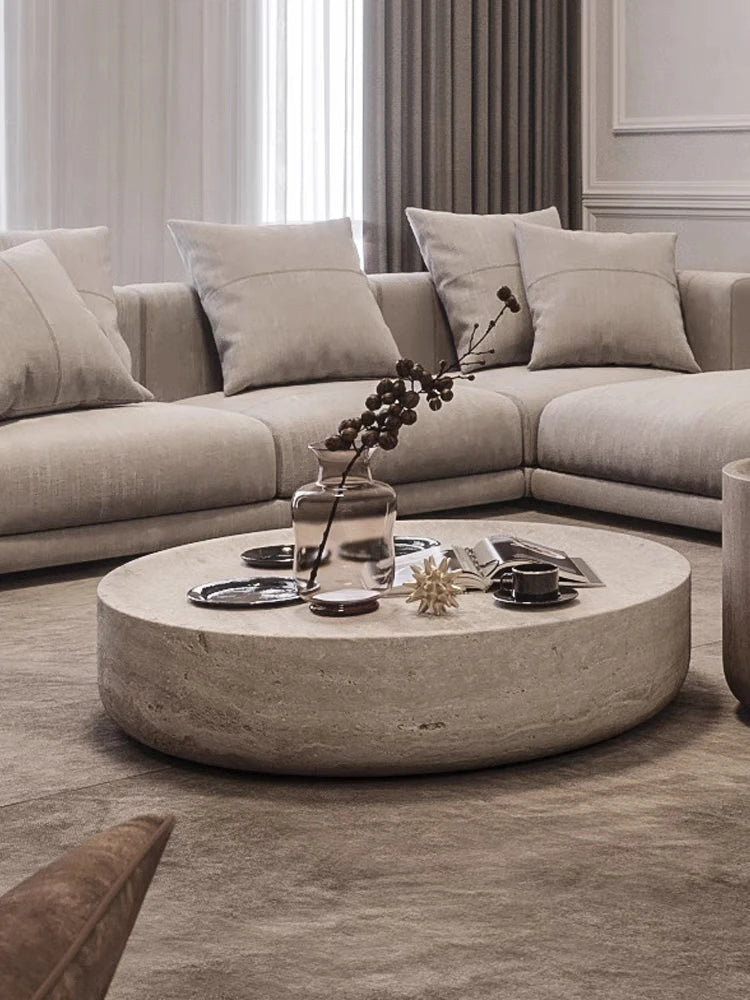 Table Basse Design Ronde – Style Japonais Minimaliste, Bois Naturel & Format Compact | Keiro